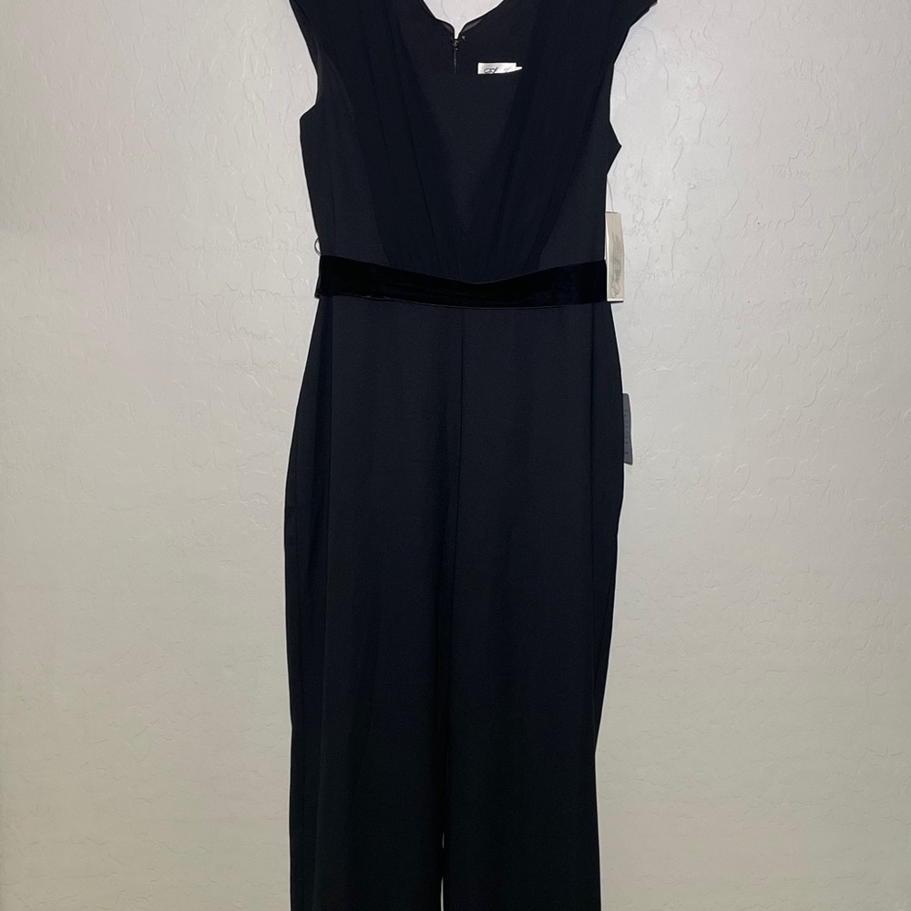 New with Tags Eliza J Black Jumpsuit sz 12 - Picture 2 of 6